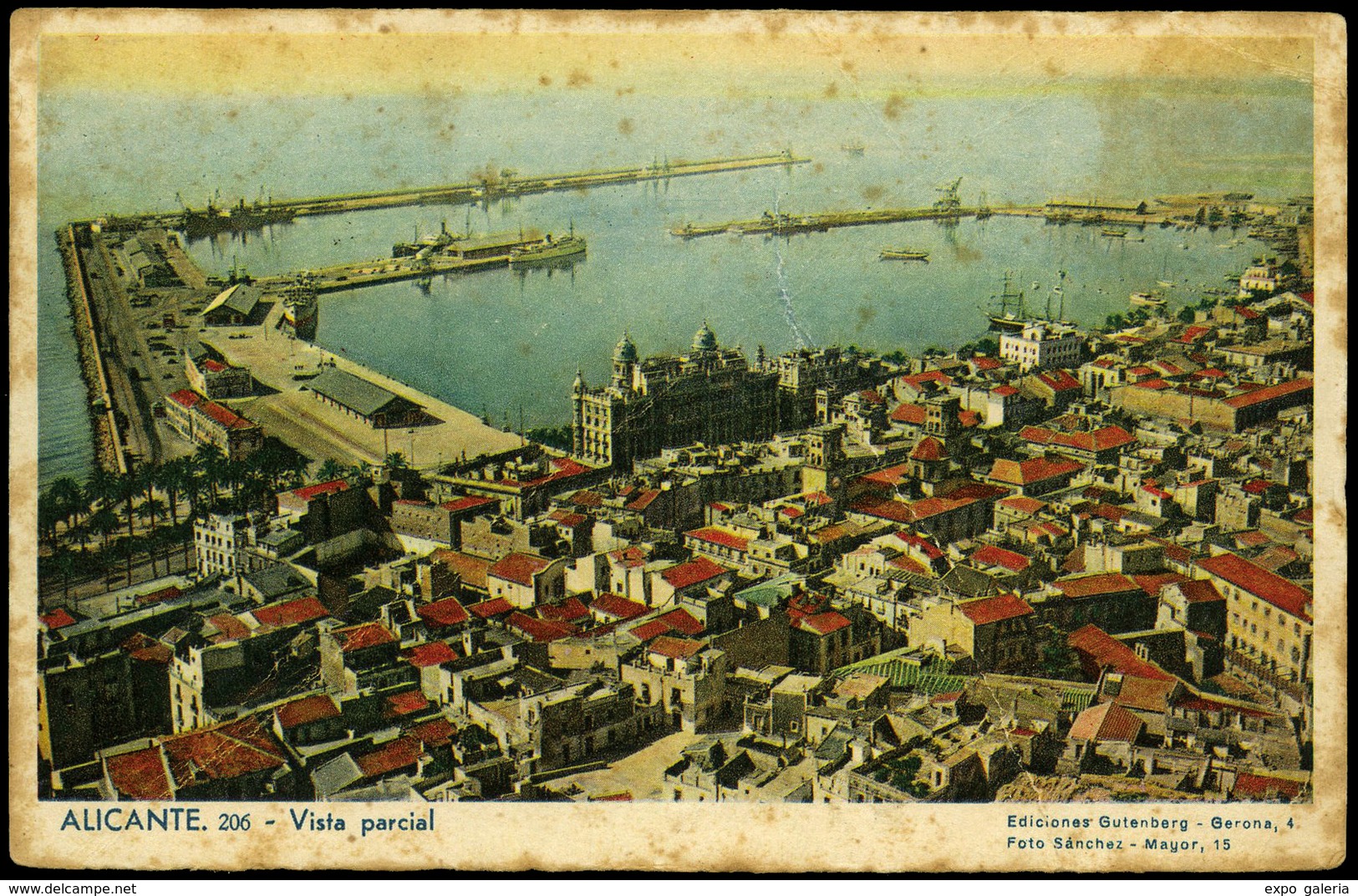 T.P. 1939. Fechador “UPS-2” A Ancona “Arrivederci Alla Fine Maggio. Bacioni Vittorio 21/04/39 XVII” Ex Gomez Guillamón - Briefe U. Dokumente