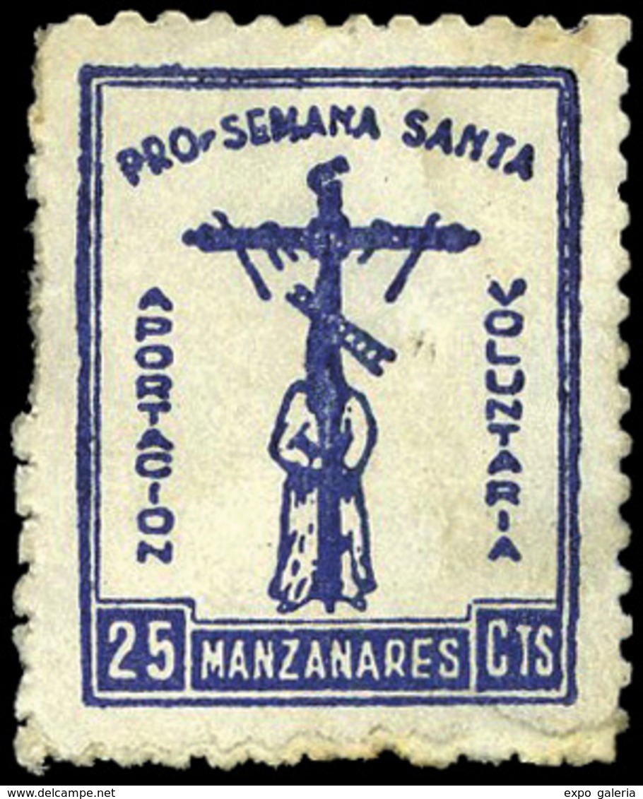 * S/C Manzanares. 25Cts. “Pro Semana Santa” - Other & Unclassified