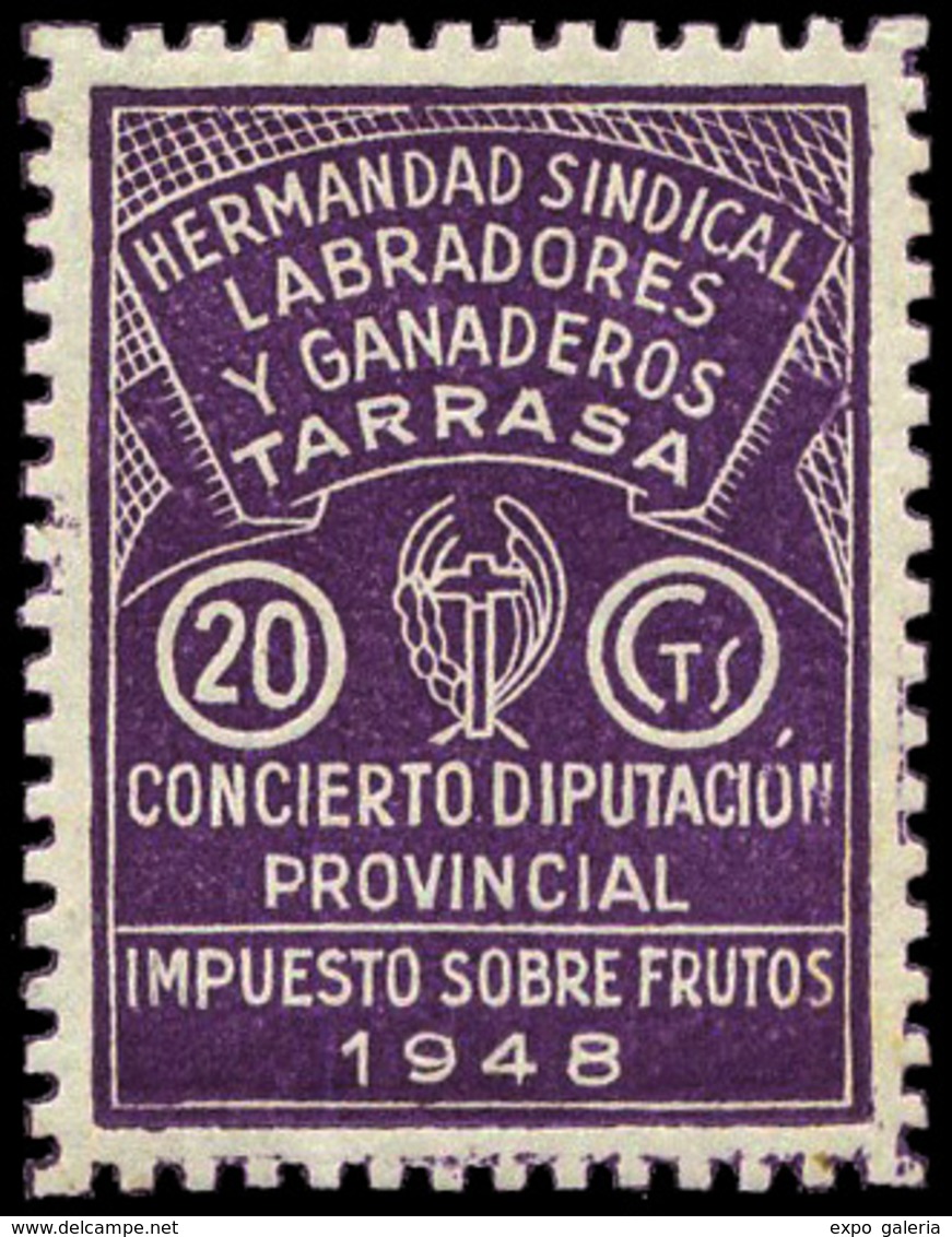 *** S/C Tarrasa. “Hermandad Sindical Labradores-Ganaderos” 20Cts - Other & Unclassified