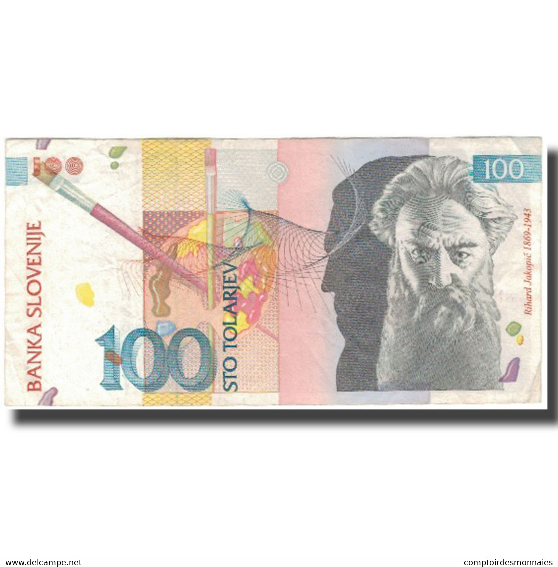 Billet, Slovénie, 100 Tolarjev, 1992-01-15, KM:14A, TTB - Slovénie