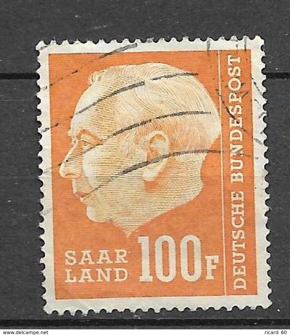 Timbres Oblitérés De La Sarre  N°408yt, Président Heuss - Oblitérés