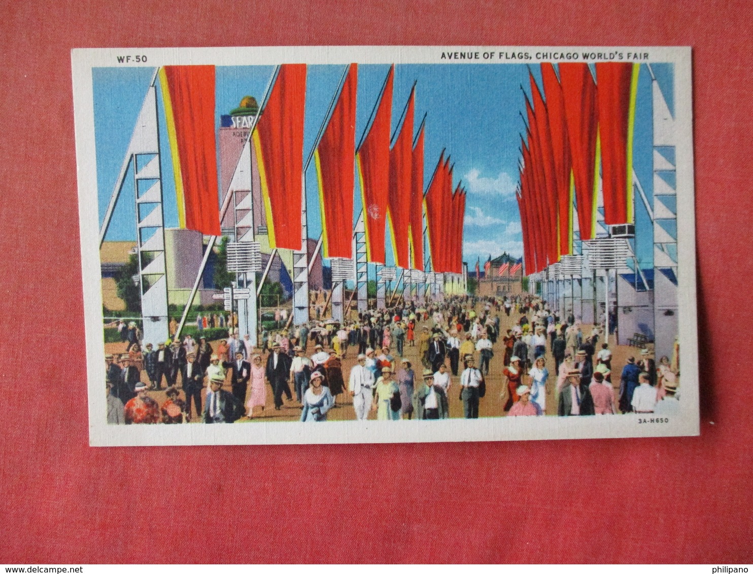 1933 Chicago Worlds Fair   Avenue Of Flags >  Ref 3164 - Exhibitions