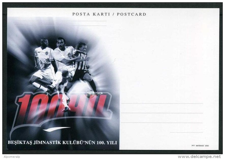 TURKEY 2003 Postcard - The Centenary Of Besiktas Gymnastic Club (SET) / Football, Basketball, Eagle - Entiers Postaux