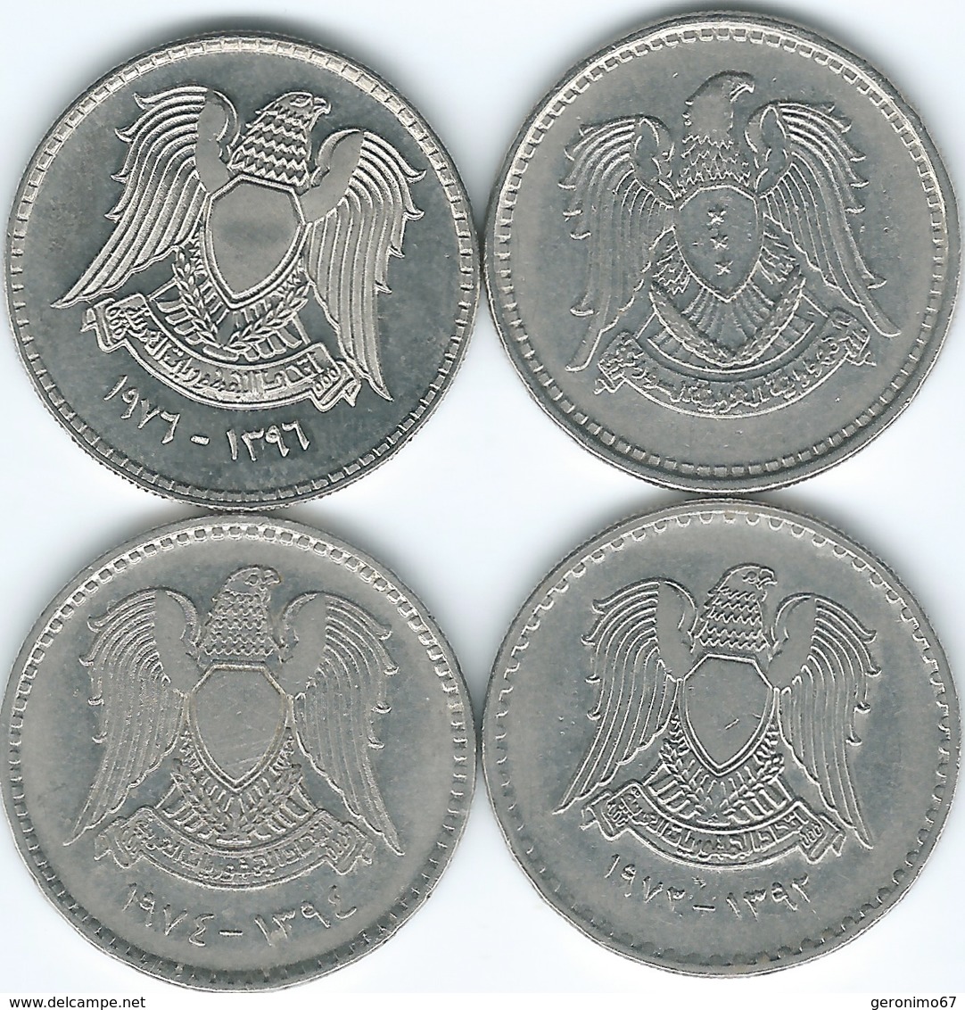 Syria - Arab Republic - 1 Lira - AH1388 - FAO - (KM99) AH1392 - Ba'ath Party - (KM103) AH1394 (KM109) AH1396 - FAO - (KM - Syrie