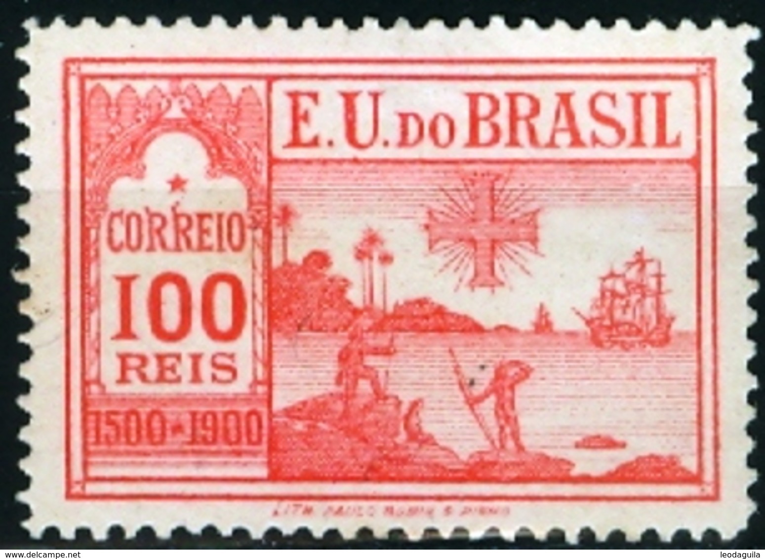 BRAZIL # 162  - DISCOVERY OF BRAZIL - 4th  CENTENARY  -  MH  - 1900 - Neufs