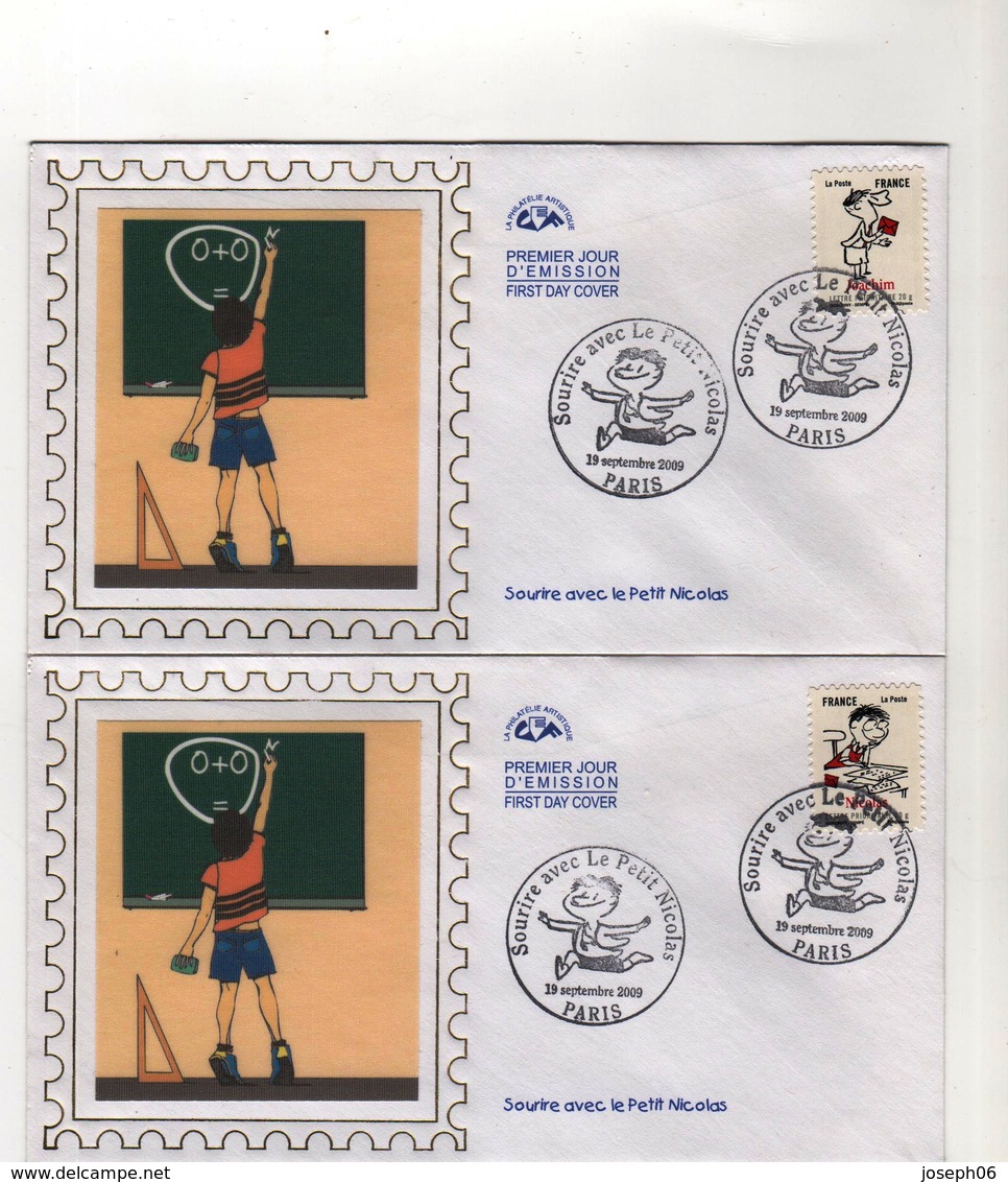 FRANCE    2009   FDC Y.T. N° 355  à  368  Incomplet  Oblitéré  Autoadhésif - 2000-2009