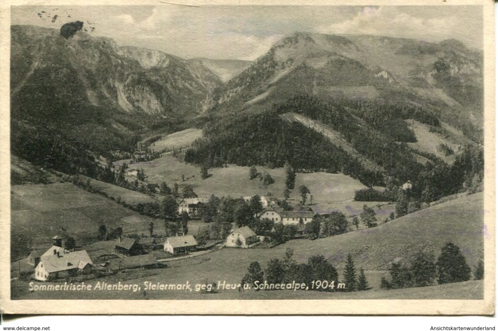 005996  Sommerfrische Altenberg Gegen Heu- U. Schneealpe  1949 - Sonstige & Ohne Zuordnung