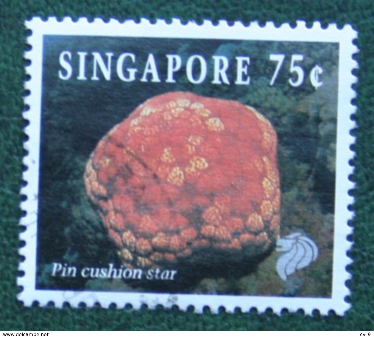 75 C Coral & Reef Marine Life Definitives PIN CUSHION STAR 1994 Mi 717 Used Gebruikt Oblitere SINGAPORE SINGAPUR - Singapur (1959-...)