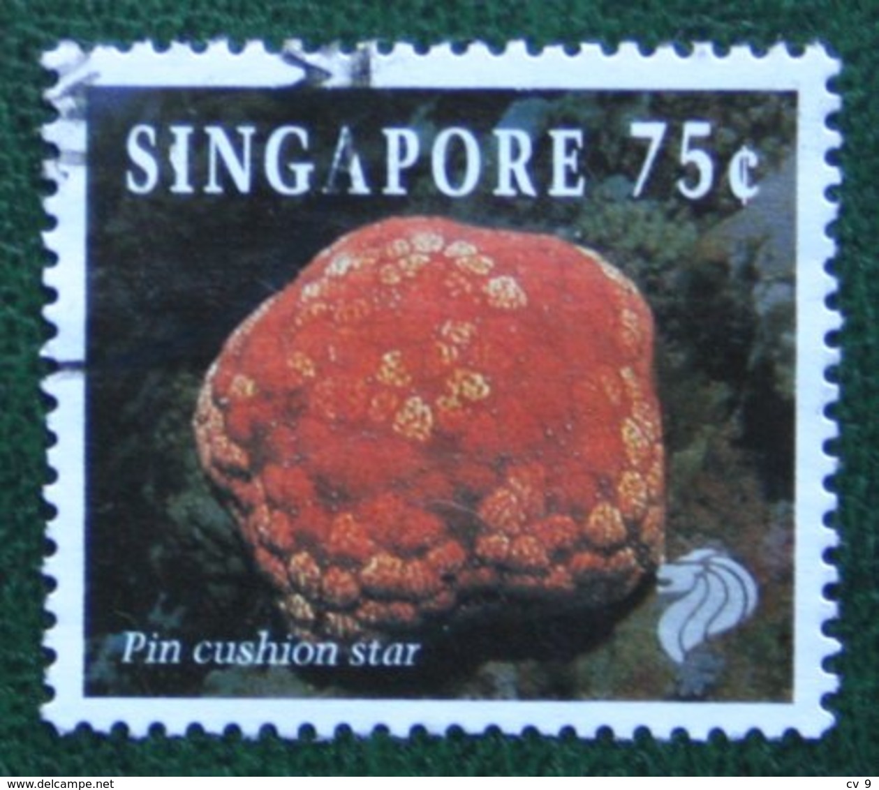 75 C Coral & Reef Marine Life Definitives PIN CUSHION STAR 1994 Mi 717 Used Gebruikt Oblitere SINGAPORE SINGAPUR - Singapur (1959-...)