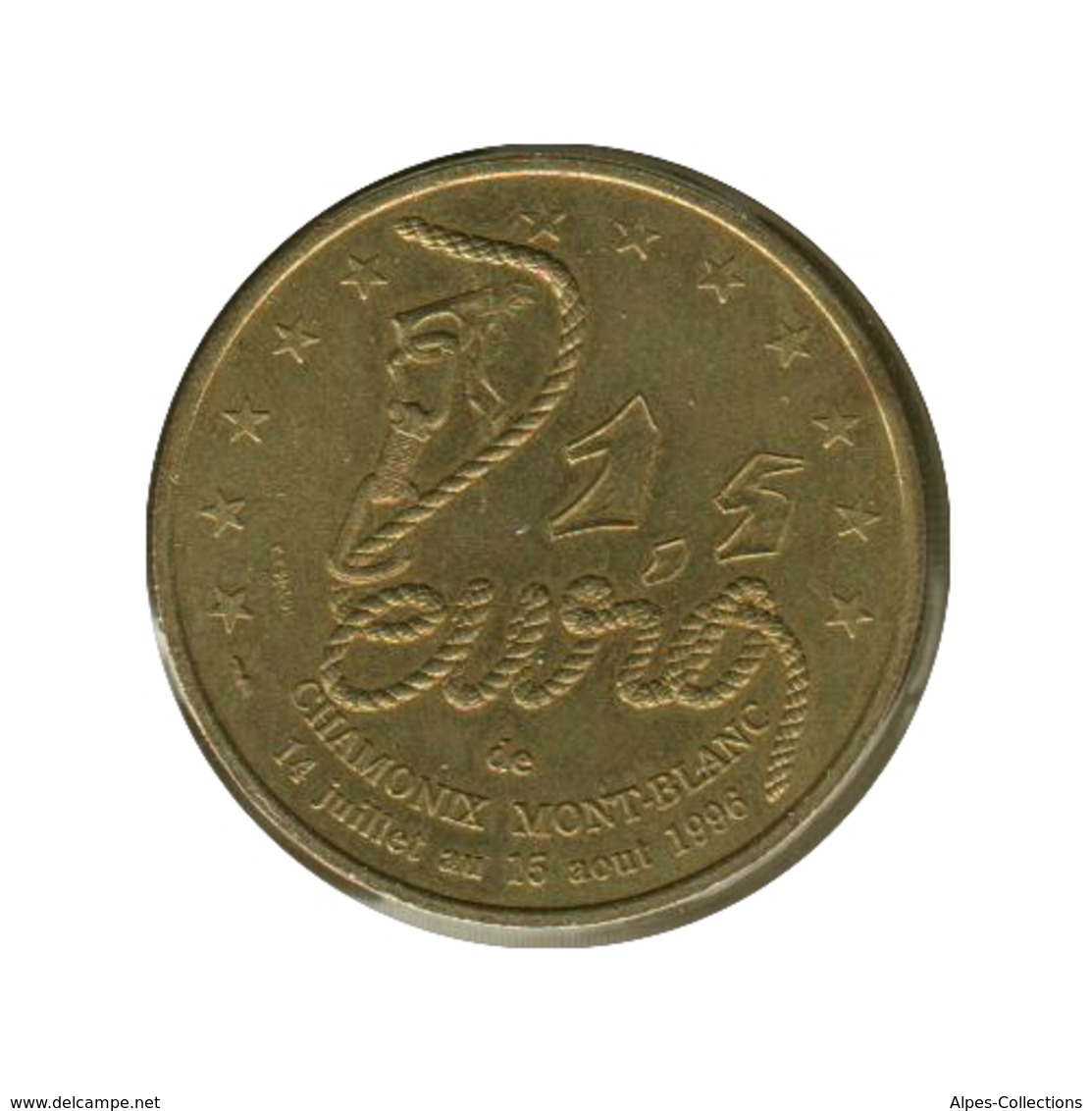 CHAMONIX - EU0015.2 - 1,5 EURO DES VILLES - Réf: T143 - 1996 - Euros Des Villes