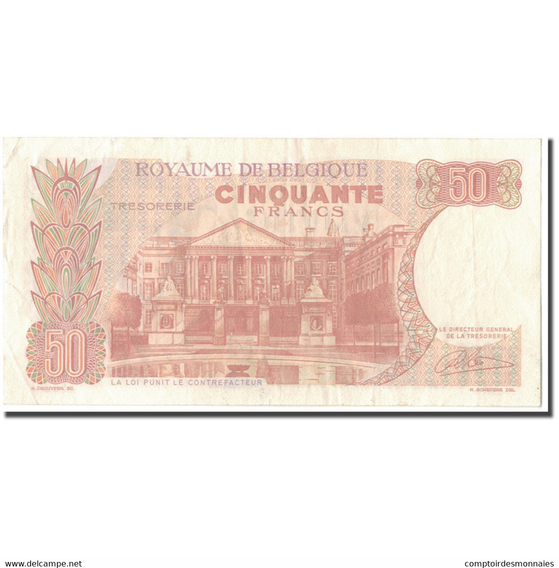 Billet, Belgique, 50 Francs, 1966-05-16, KM:139, B - 50 Francs