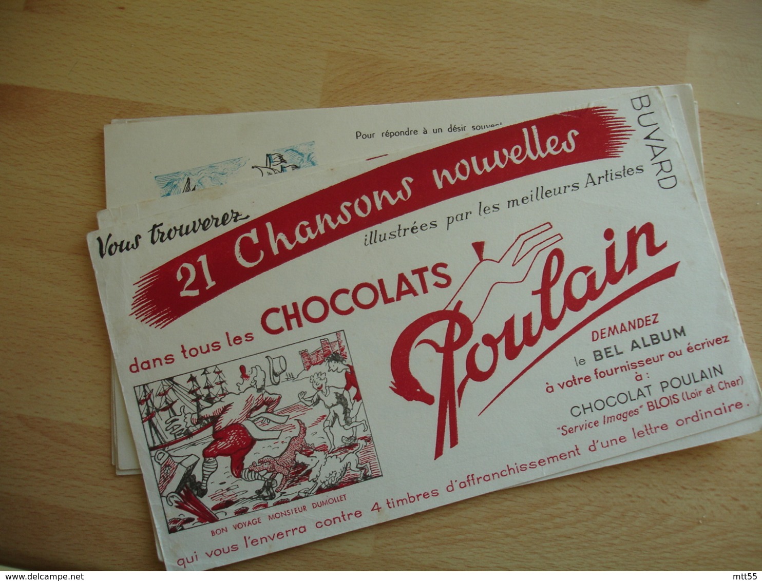 Lot 6 Buvards Buvard Chocolat Poulain - Chocolat