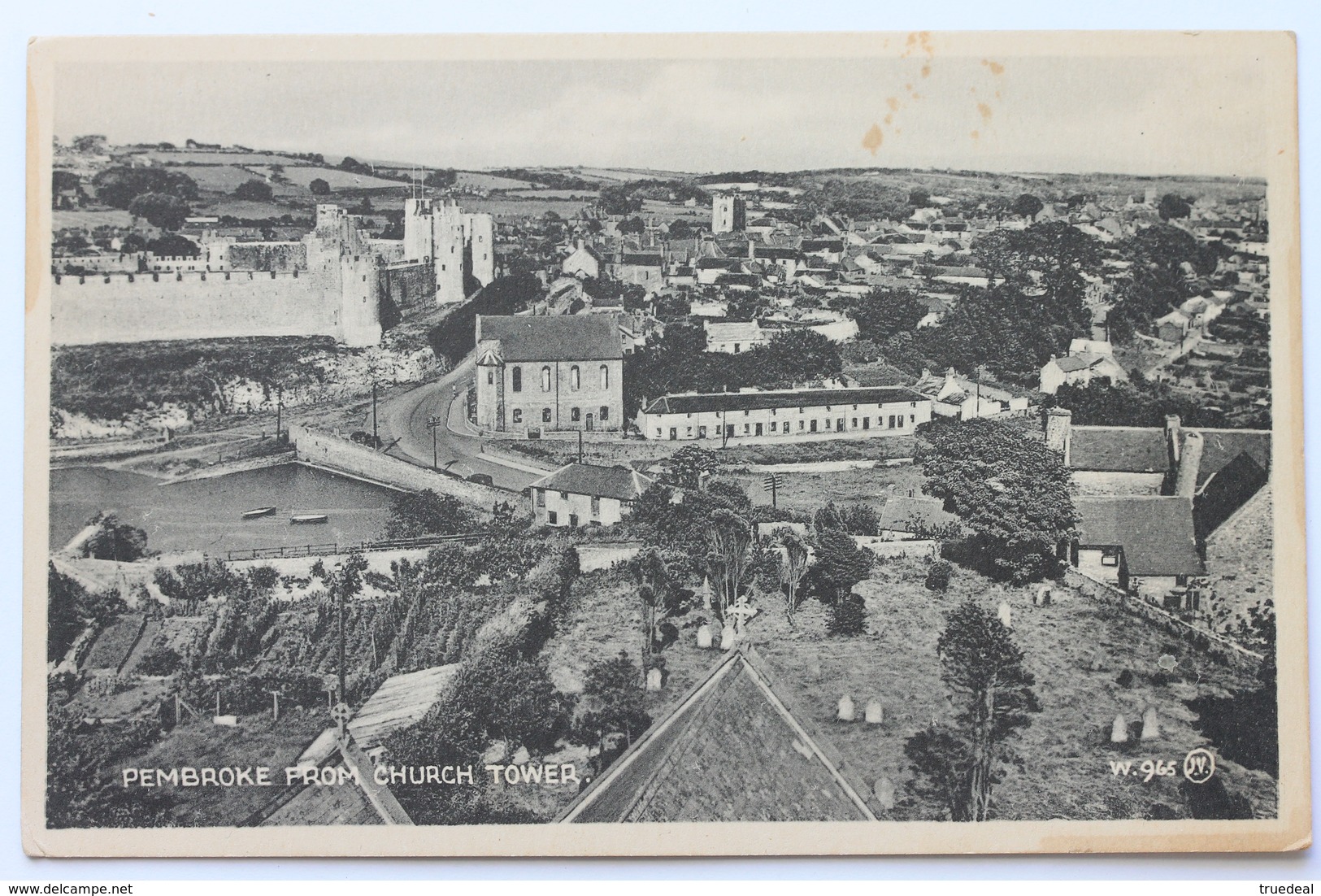 Pembroke From Church Tower, Wales - Pembrokeshire