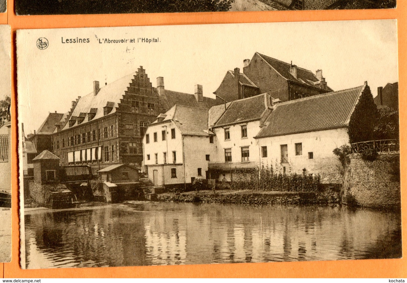 Man1146, Lessines, Hôpital Et L'Abreuvoir, Circulée 1936 - Lessen