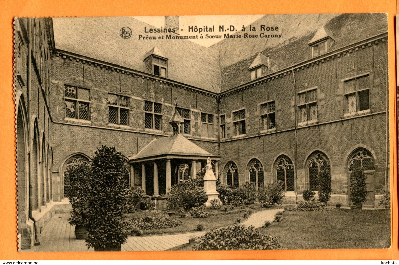 Man1147, Lessines, Hôpital N.-D. à La Rose, Circulée 1939 - Lessen