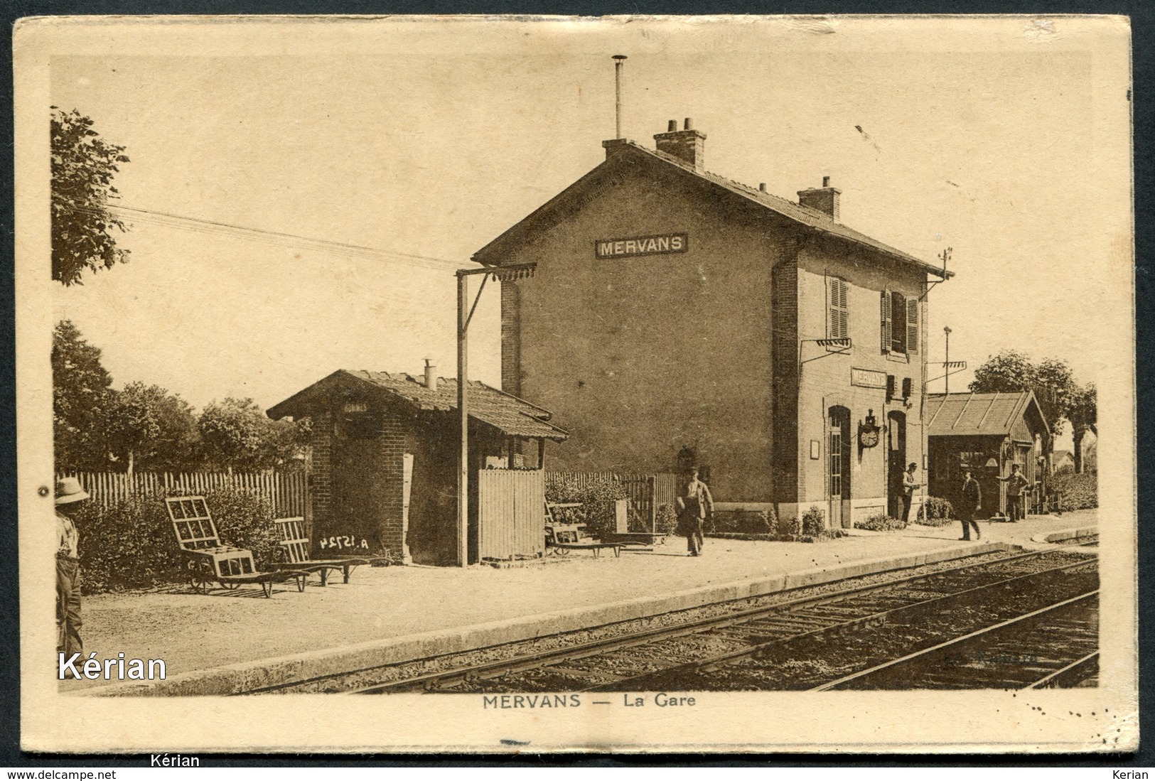 Mervans - La Gare - Voir 2 Scans - Other & Unclassified