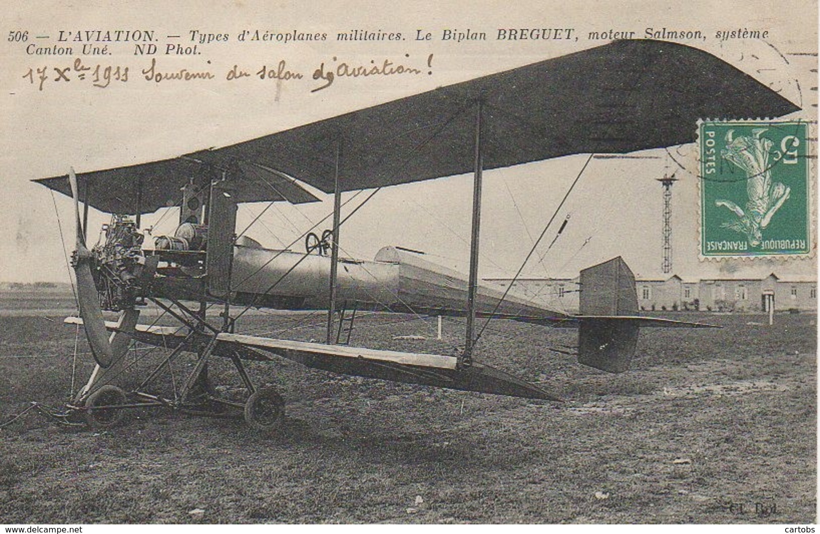 L'AVIATION  Type D'aéroplanes Militaires Le Biplan Bréguet - 1914-1918: 1ère Guerre