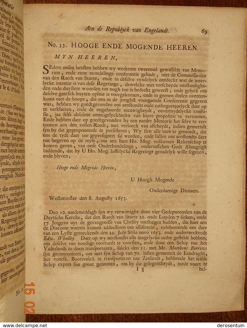 #20718 [Boek] - #20719 [Boek] Twee oude drukken 17e en 18e eeuw met betrekking tot de Nederlanden