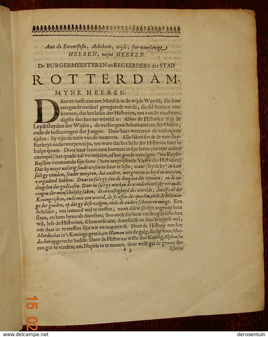 #20718 [Boek] - #20719 [Boek] Twee oude drukken 17e en 18e eeuw met betrekking tot de Nederlanden