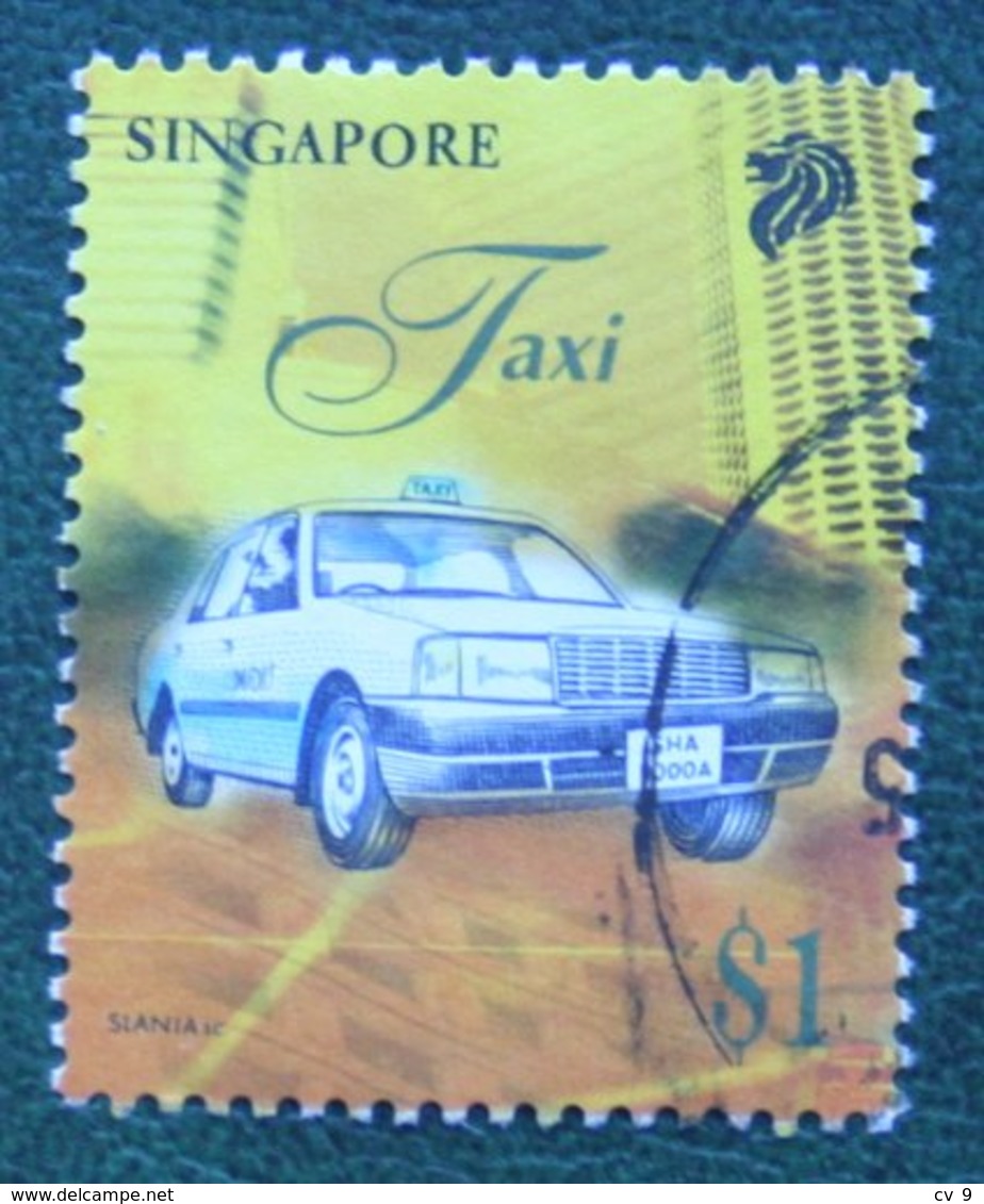 $1 Transport TAXI Auto Car Vehicle 1997 Mi 841 Used Gebruikt Oblitere SINGAPORE SINGAPUR - Singapur (1959-...)