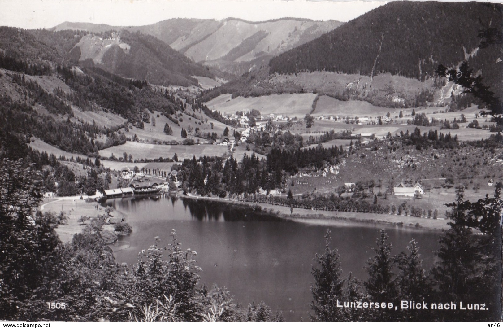 LUNZERSEE BLICK NACH LUNZ   VG AUTENTICA 100% - Lunz Am See