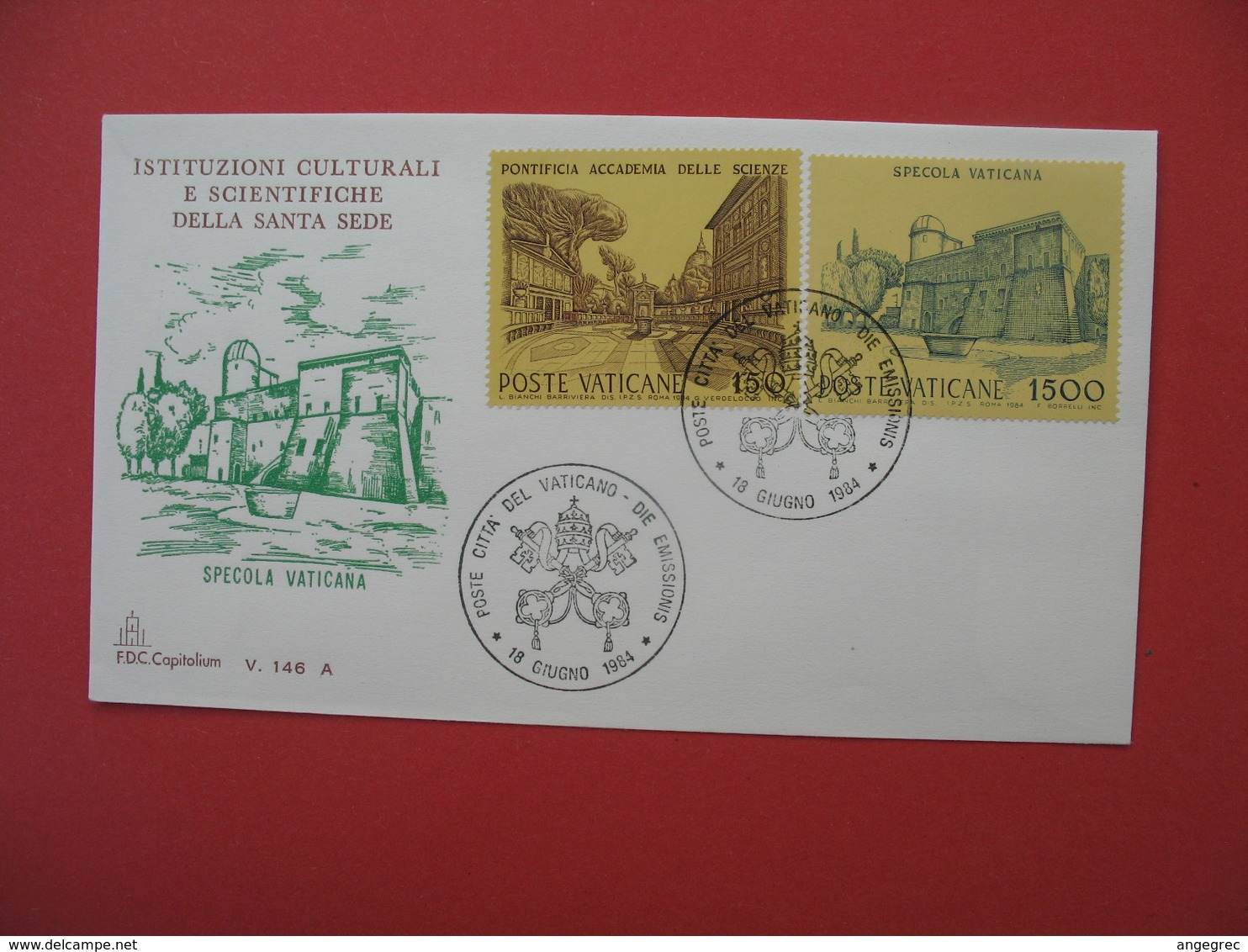 FDC  Italie  Citta' Del Vaticano   1984 - FDC