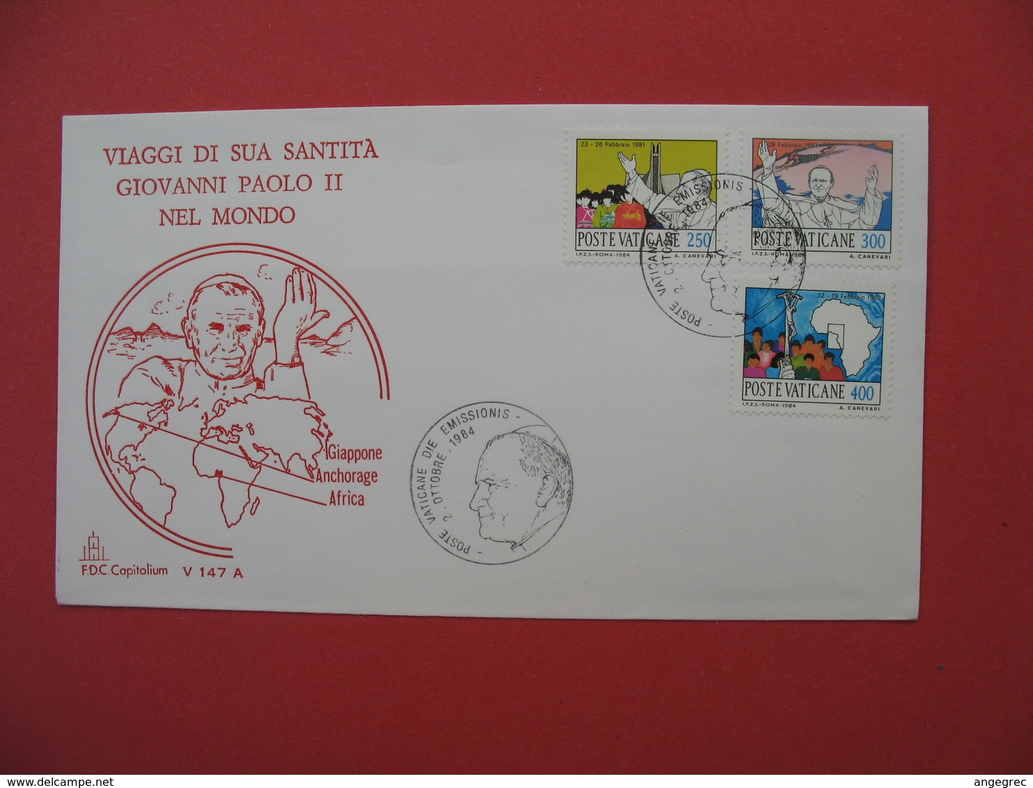 FDC  Italie  Citta' Del Vaticano   1984 - FDC