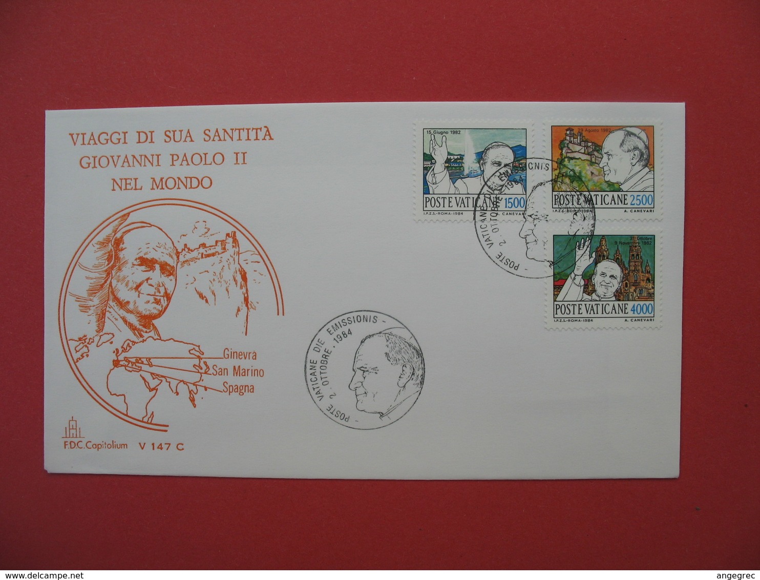 FDC  Italie  Citta' Del Vaticano   1984 - FDC