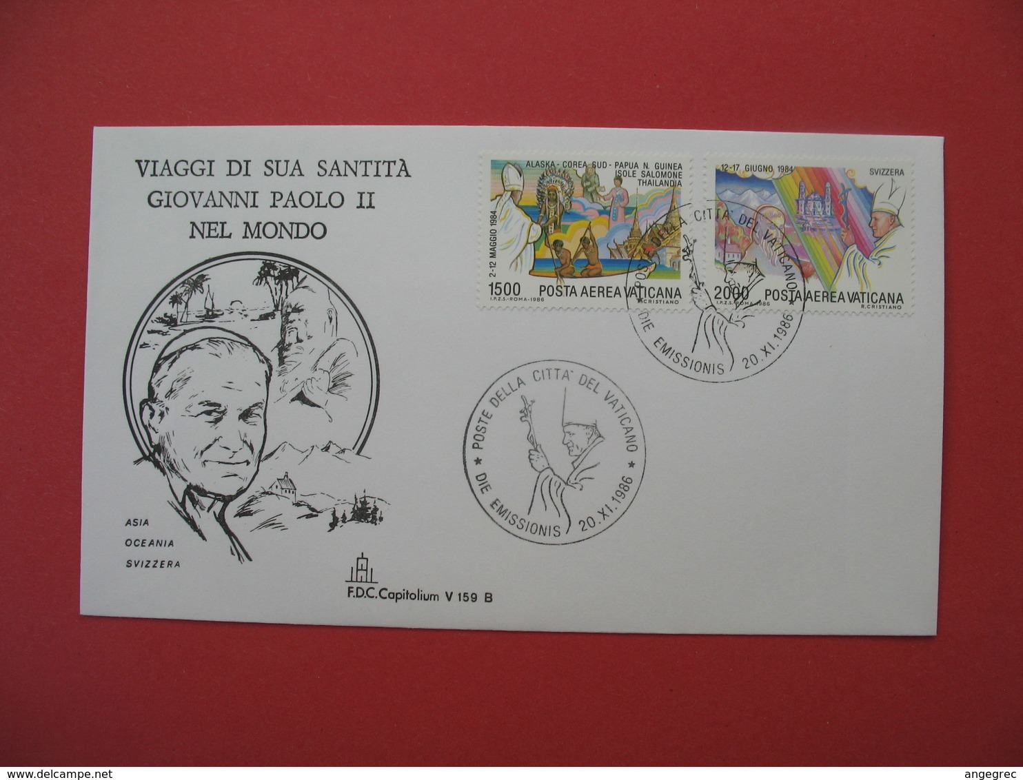 FDC  Italie  Citta' Del Vaticano   1986 - FDC