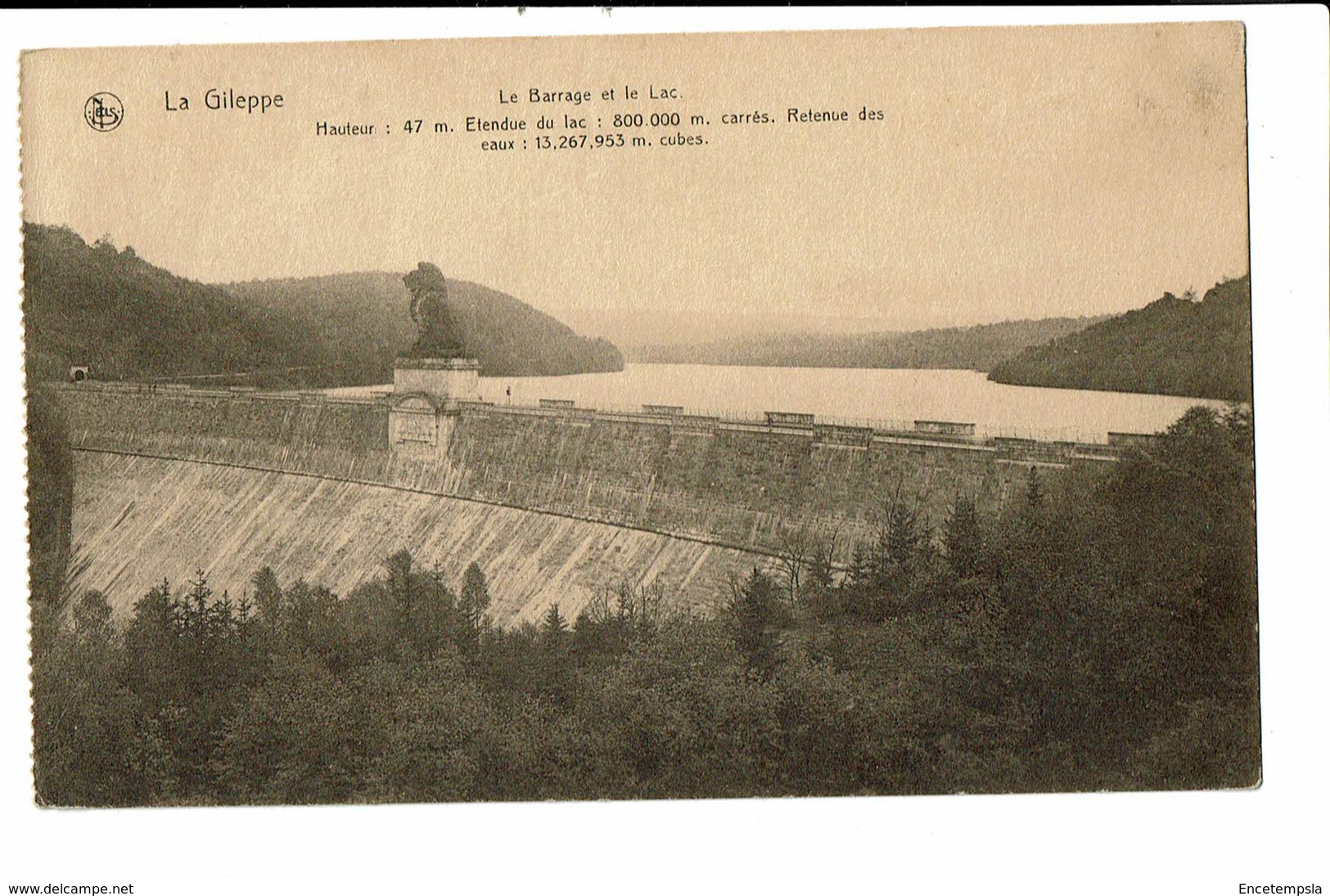 CPA - Carte Postale Belgique - Barrage Et Le Lac De La Gileppe-VM591 - Baelen