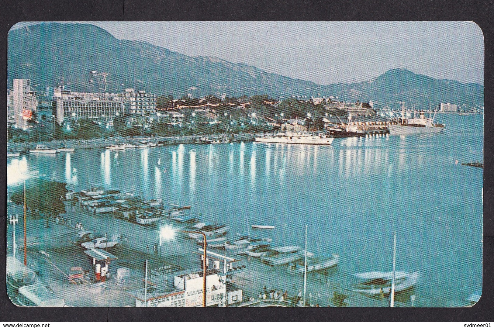 Mexico: Picture Postcard To Germany, 1 Stamp, City View, Card: El Malecon (traces Of Use) - Mexico