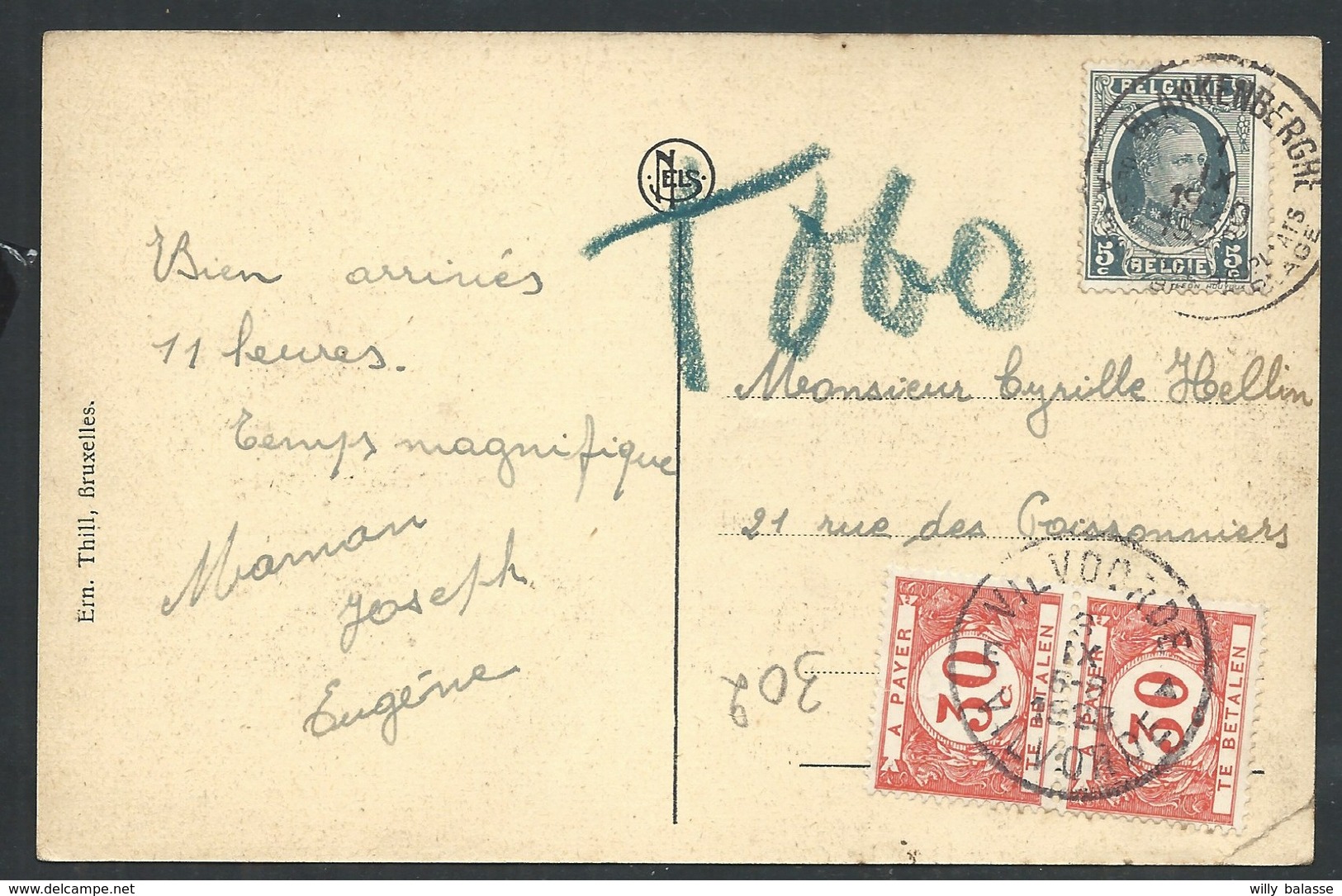 +++ CPA - BLANKENBERGE - BLANKENBERGHE - Coin De La Rue D'Ouest  - Commerce Tabac Cigarettes - Timbre Taxe  // - Blankenberge