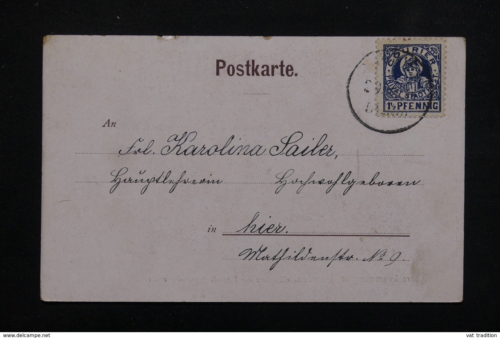 ALLEMAGNE - Affranchissement De Poste Privée Sur Carte Postale De München - L 23007 - Private & Local Mails