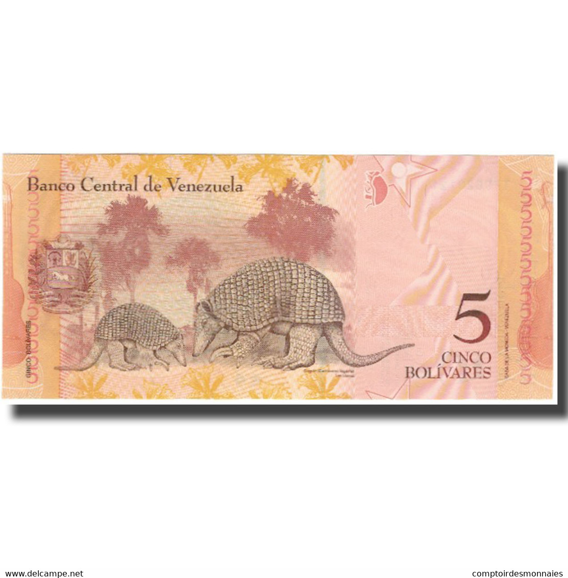 Billet, Venezuela, 5 Bolivares, 2014-08-19, KM:89a, NEUF - Venezuela