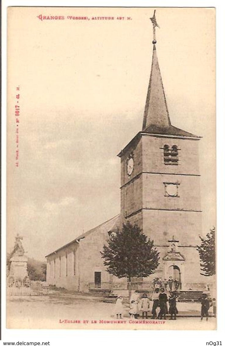 88 - Granges Sur Vologne - Eglise Et Monument Commémoratif - Granges Sur Vologne