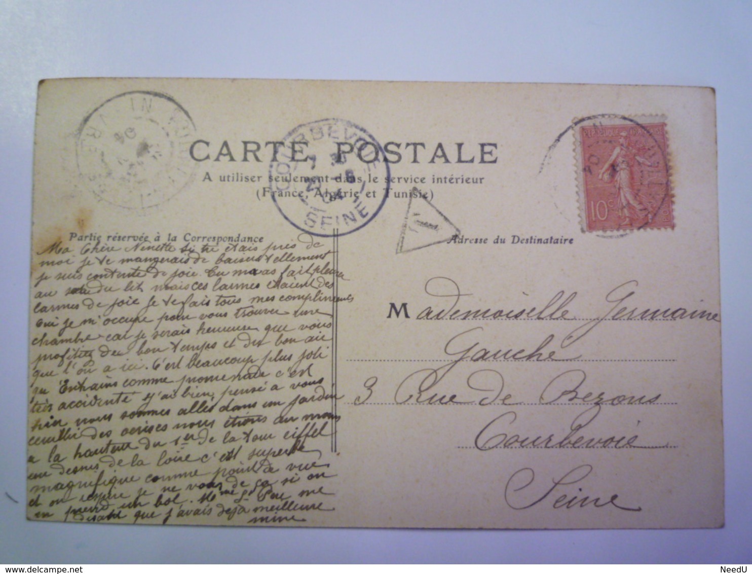 GP 2019 - 307  POUILLY-sur-LOIRE  (Nièvre)  :  Vue Générale  (Ouest)   1904   XXX - Pouilly Sur Loire