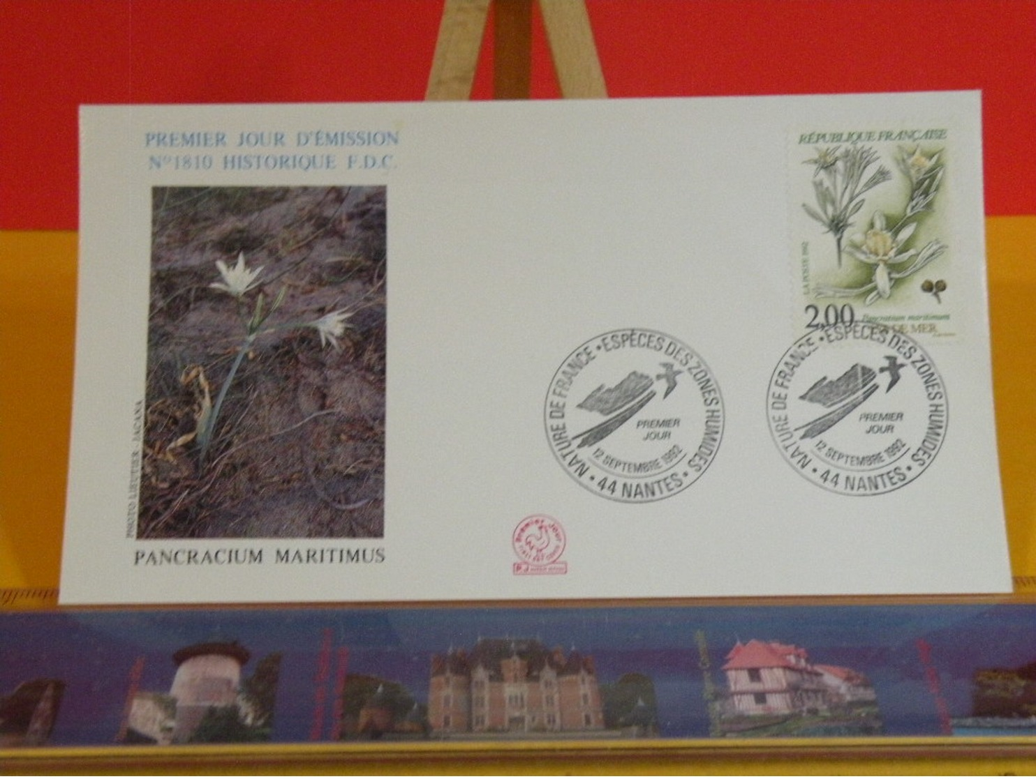 Pancracium Maritimus - 44 Nantes - 12.9.1992 FDC 1er Jour N°1810 - Coté 3€ - 1990-1999