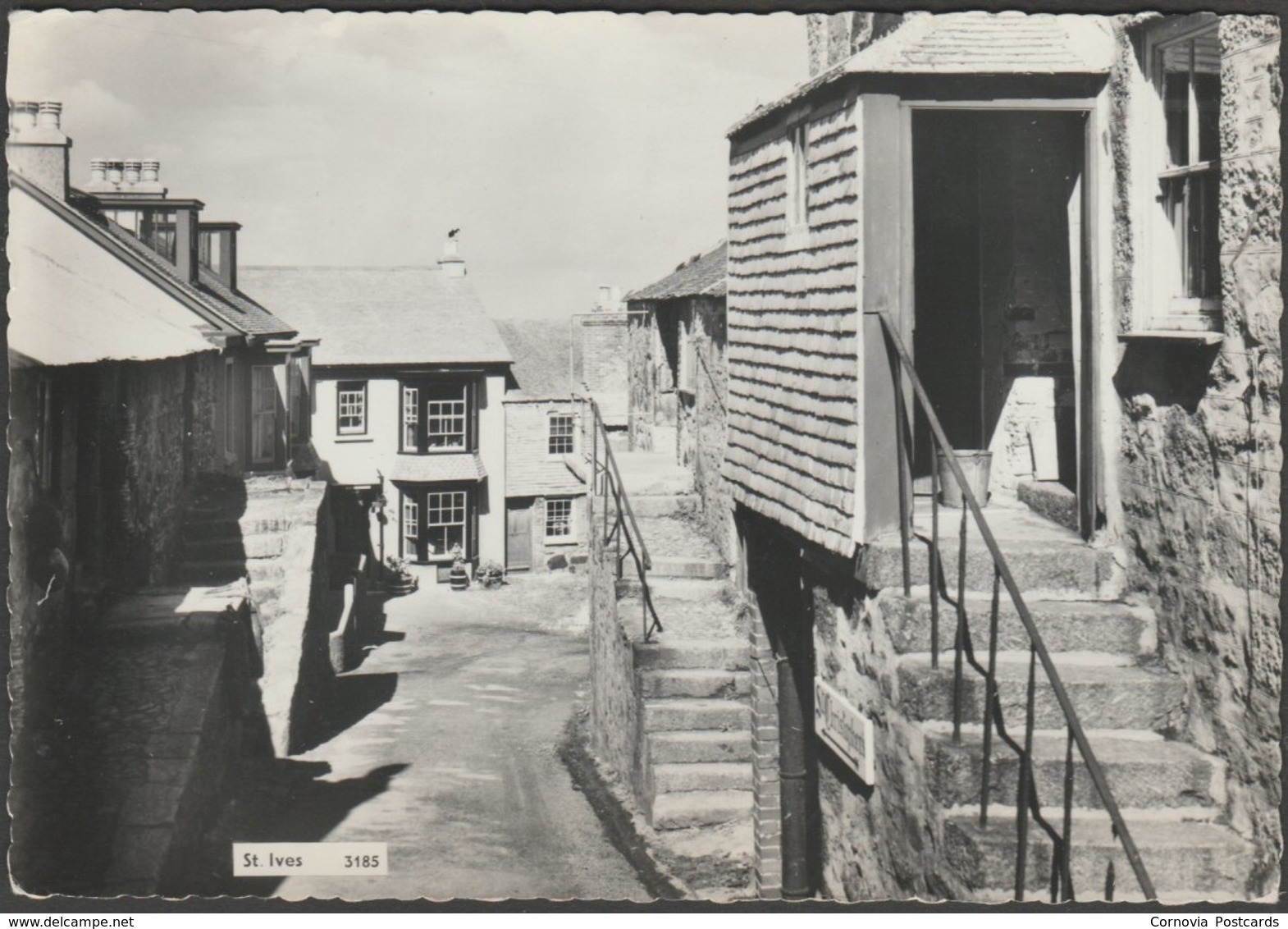 Porthmeor Road, St Ives, Cornwall, C.1960 - St Albans Series RP Postcard - St.Ives