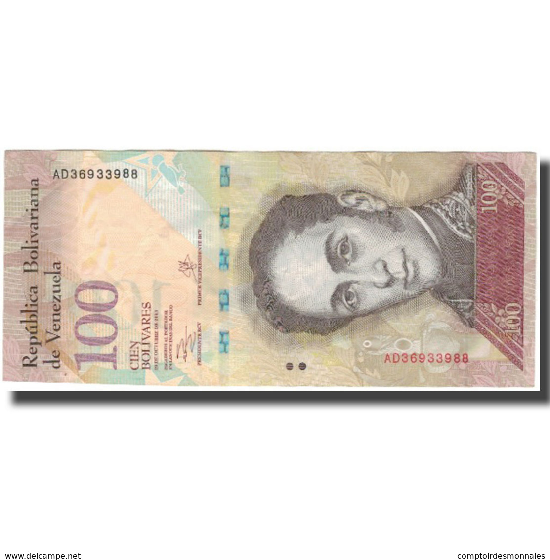 Billet, Venezuela, 100 Bolivares, 2013-10-29, KM:New, TTB+ - Venezuela