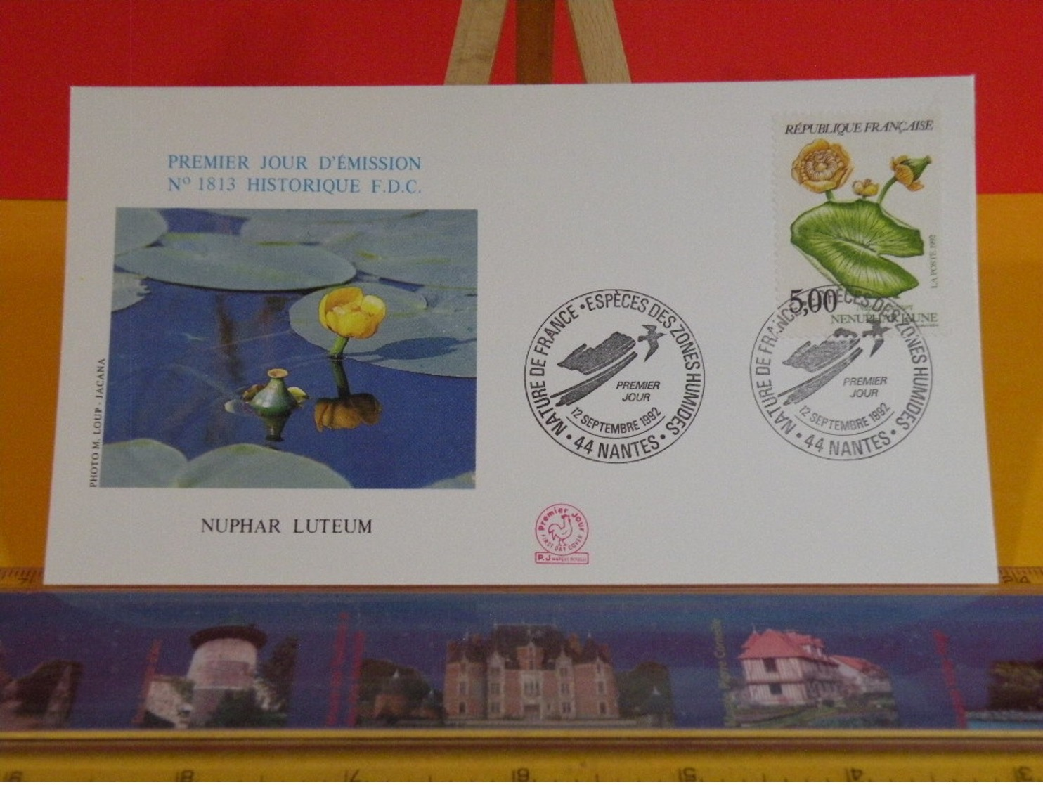 Nuphar Luteum - 44 Nantes - 12.9.1992 FDC 1er Jour N°1813 - Coté 3€ - 1990-1999