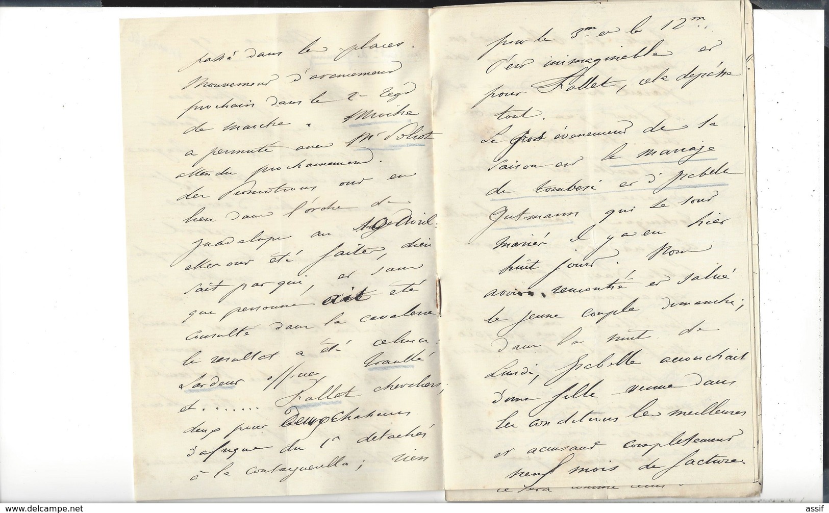 MEXIQUE MEXICO  Colonel Petit  Autographe 5 Lettres 30 P. ( 1 Et Cdv En France ) 1866 - 1867 ( Mexico Apan Puebla - Otros & Sin Clasificación