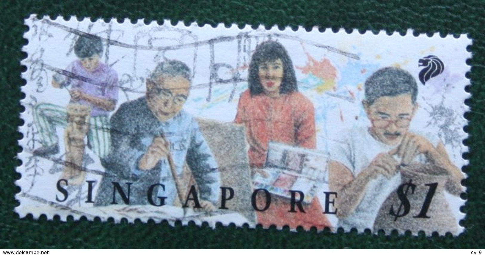 $1 Festival Of Arts Painture Sculpture Potterie 1994 Mi 727 YT 801 Used Gebruikt Oblitere SINGAPORE SINGAPUR - Singapur (1959-...)