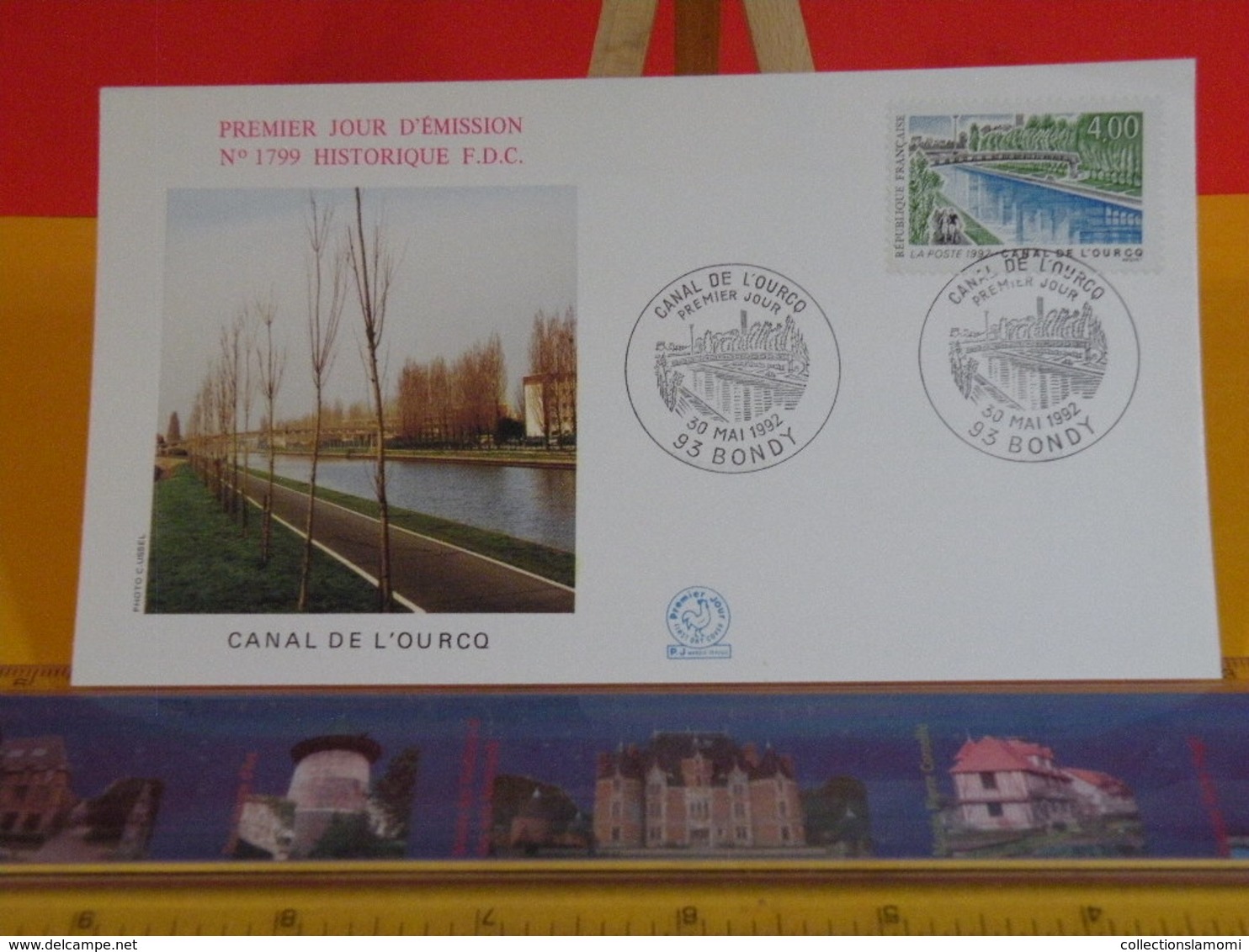 Canal De L'Ourcq - 93 Bondy - 30.5.1992 FDC 1er Jour N°1799 - Coté 2,50€ - 1990-1999