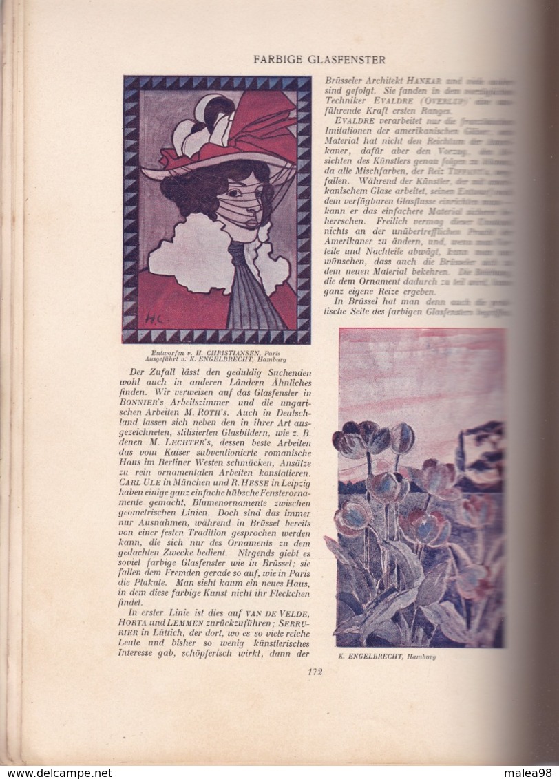 REVUE  " DEKORATIVE KUNST "   N° 4  Janvier 1898 ,,,,REVUE ALLEMANDE D' ART  NOUVEAU D' AVANT GARDE_ - Art