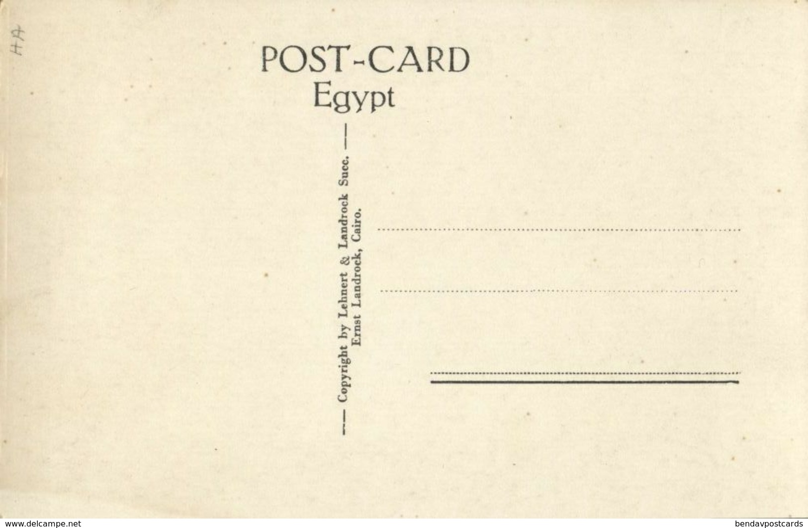 Egypt, ABYDOS, Reliefs Of The Temple Of Sethos (1930s) Lehnert & Landrock RPPC - Museum