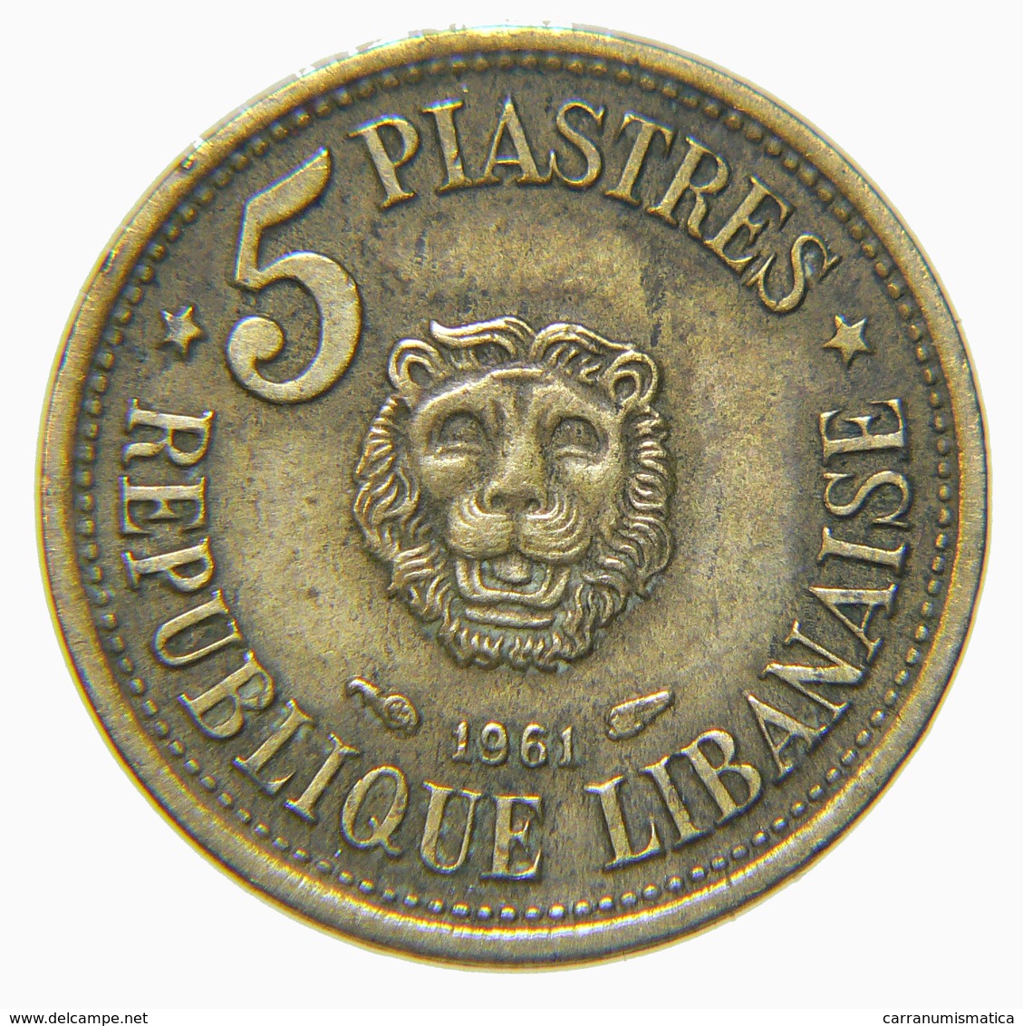 [NC] LIBANO - 5 PIASTRES 1961 (nc3995) - Libano