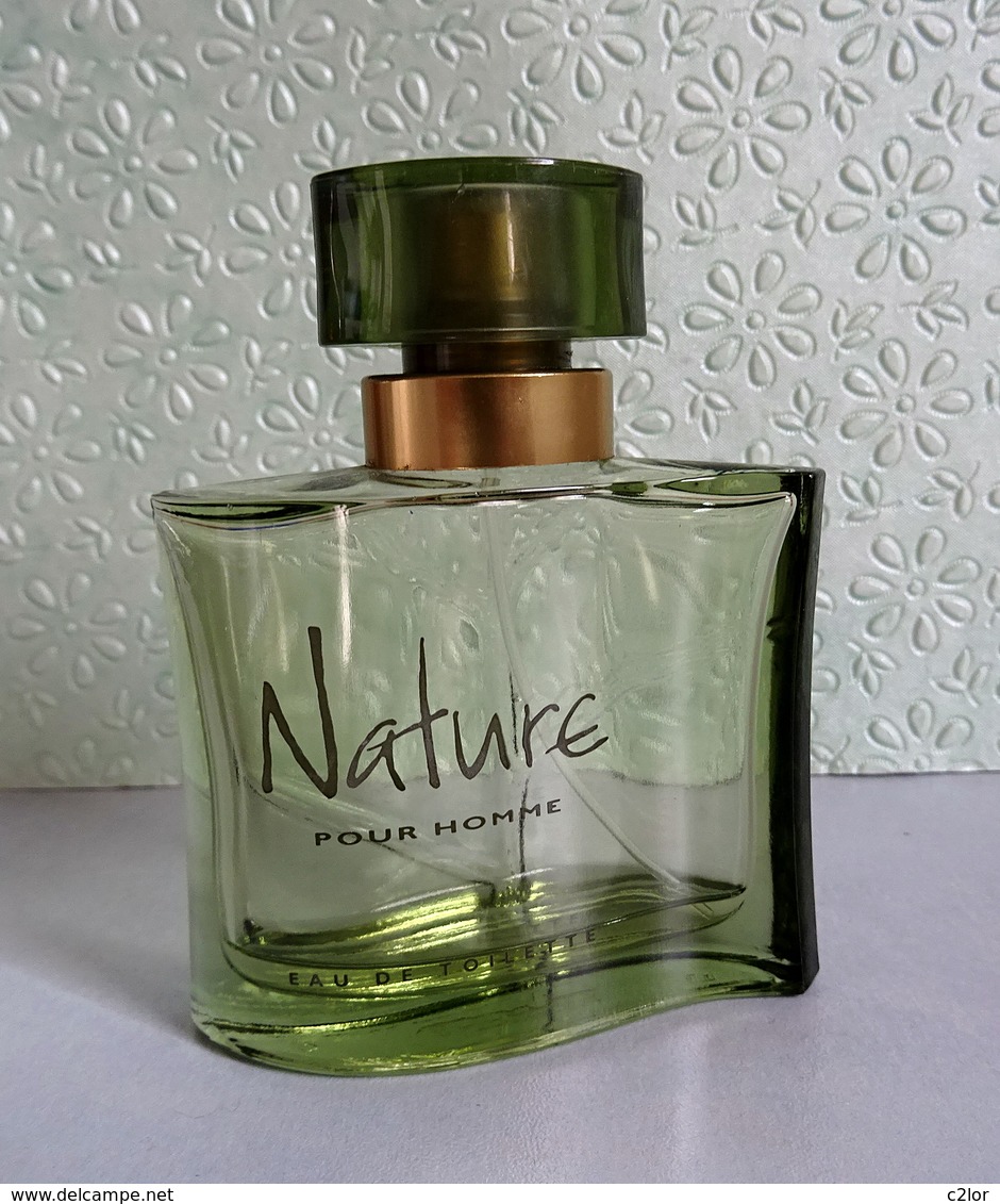 Flacon Vaporisateur "NATURE Pour HOMME" D'Yves ROCHER  Eau De Toilette 50 Ml VIDE - Flakons (leer)