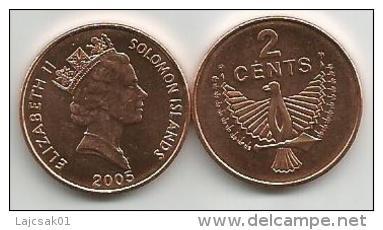 Solomon Islands 2 Cents  2005. High Grade - Salomon