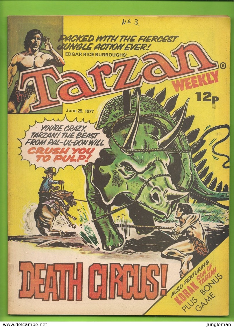 Tarzan Weekly # 3 - Published Byblos Productions Ltd. - In English - 1977 - BE - Other Publishers