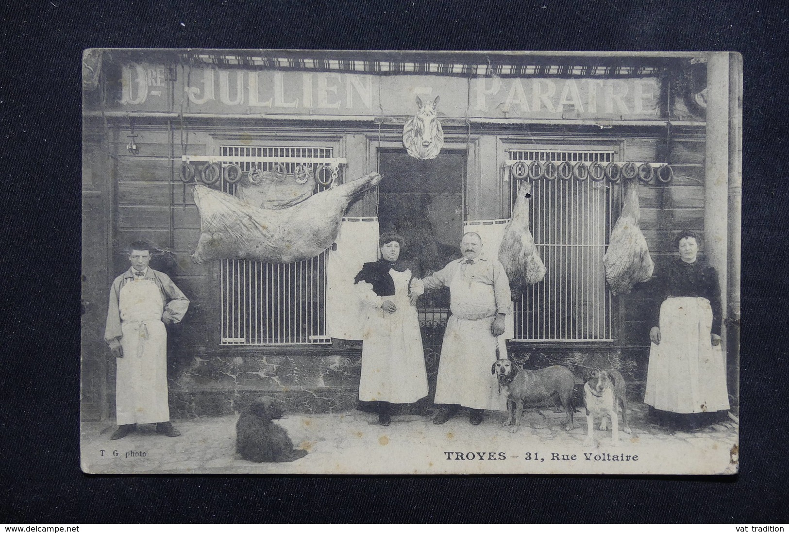 FRANCE - Carte Postale - Troyes - Boucherie Chevaline - Julien Paratre 31 Rue Voltaire ( Devanture Animée ) - L 23024 - Troyes